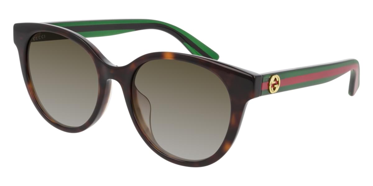Gucci GG0702SK Asian Fit 003 Sunglasses Dark Havana | SmartBuyGlasses ...
