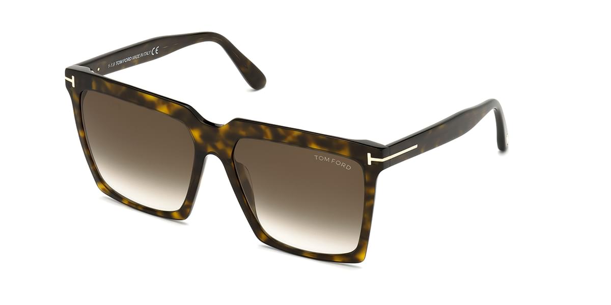 Tom Ford FT0764 52K Sunglasses in Dark Havana | SmartBuyGlasses USA