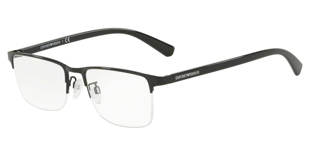 Emporio Armani EA3002F Asian Fit 5017 Eyeglasses in Black ...