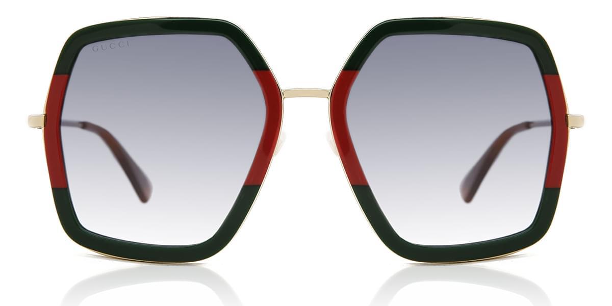 Gucci GG0106S 007 Sunglasses Green 
