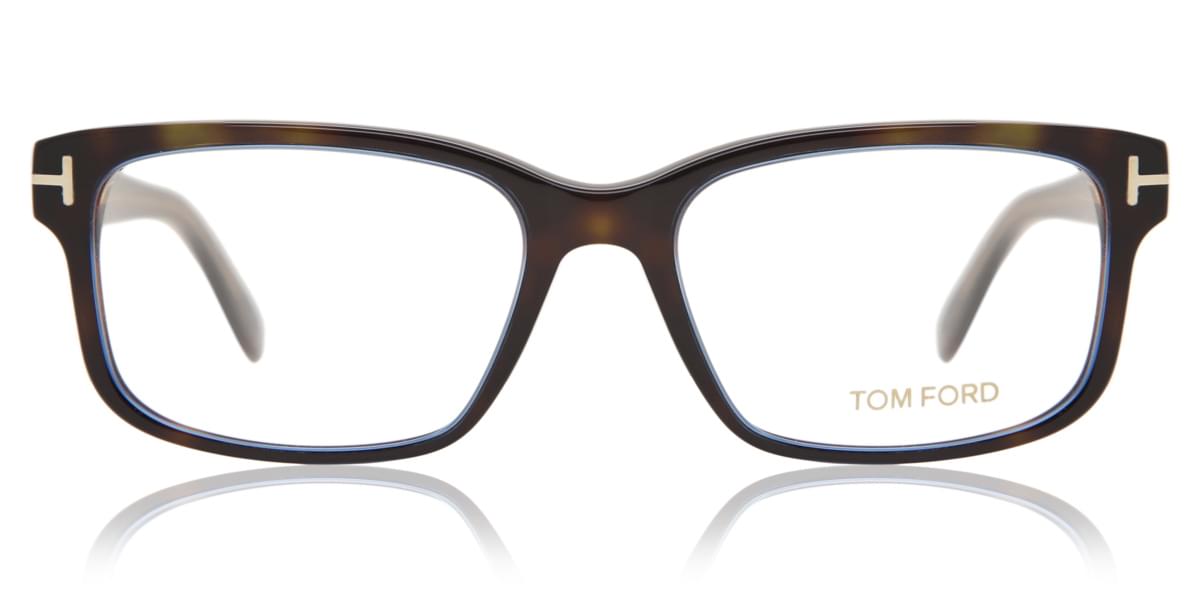 Tom Ford FT5313 098 Eyeglasses in Green Military Horn Beige ...