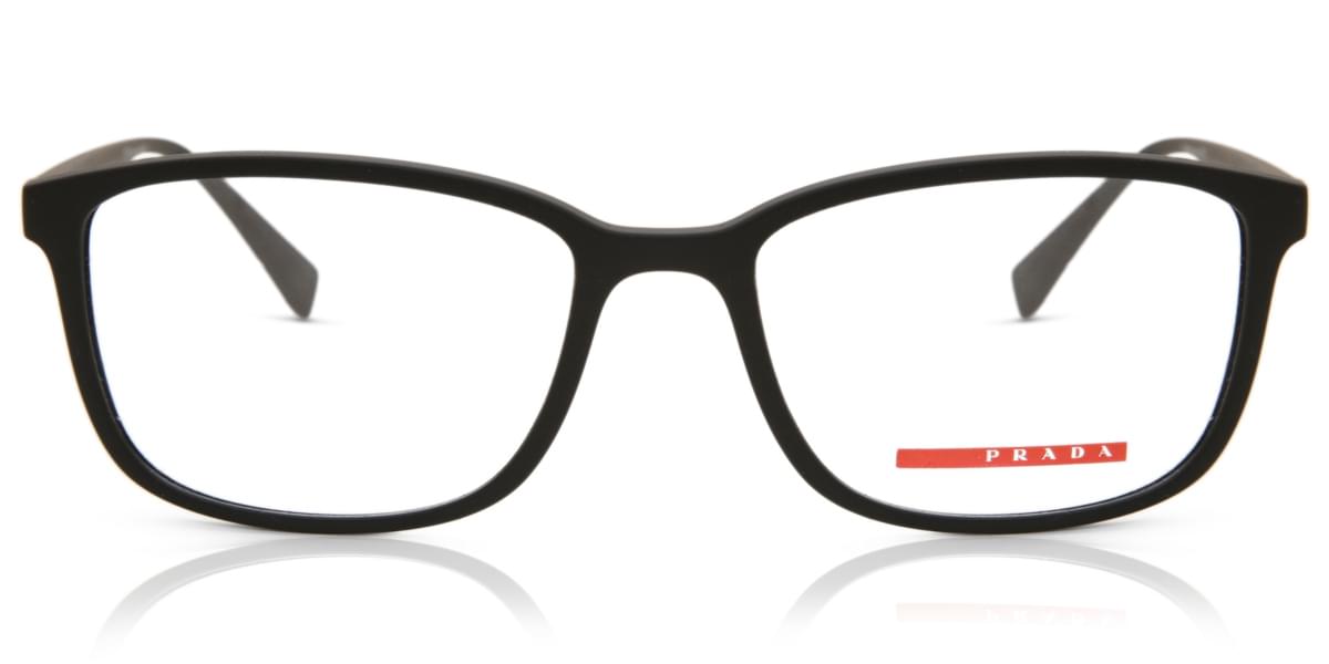 Prada Linea Rossa PS04IV DG01O1 Eyeglasses in Black Rubber