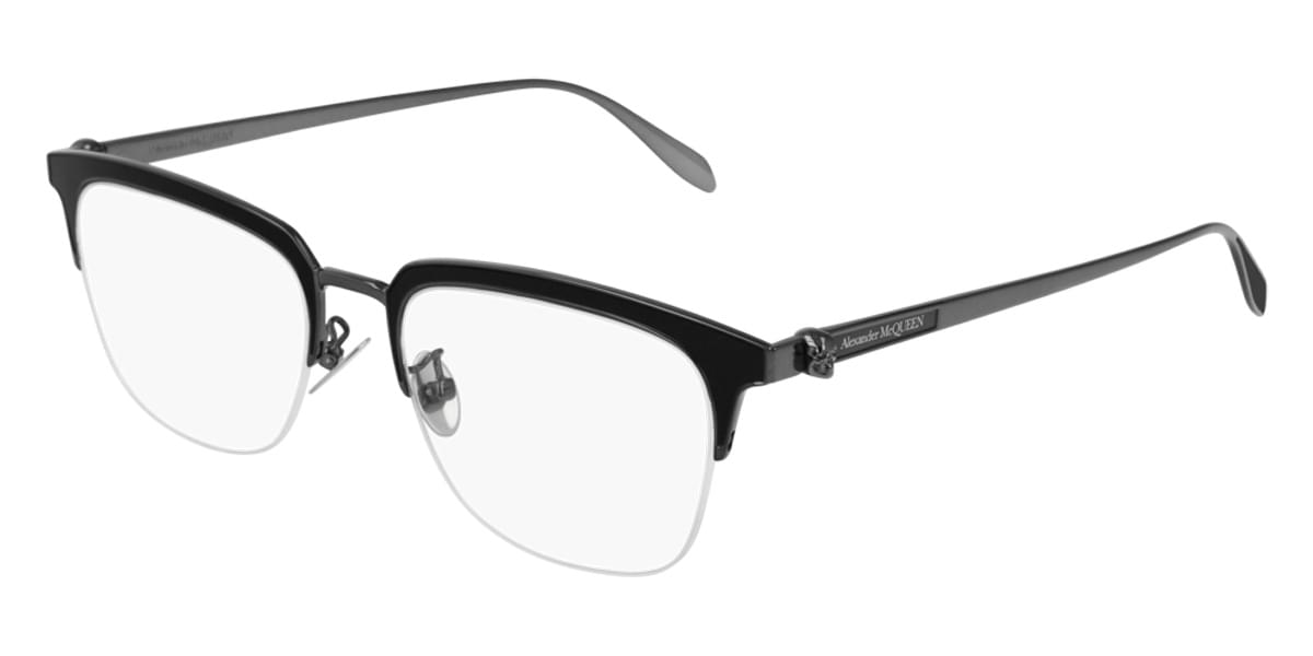 Alexander McQueen AM0017O 002 Eyeglasses in Tortoise | SmartBuyGlasses USA