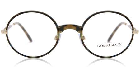 giorgio armani wire framed round glasses
