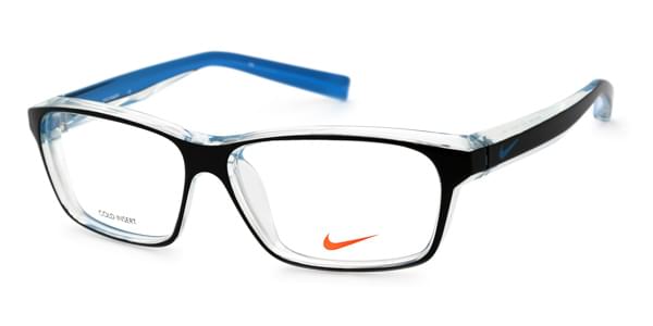 Gafas Graduadas Nike 7065 018 Black Crystal Clear And Blue 