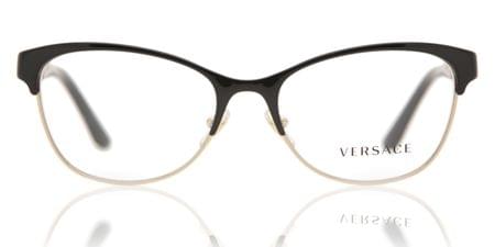 versace semi rimless glasses