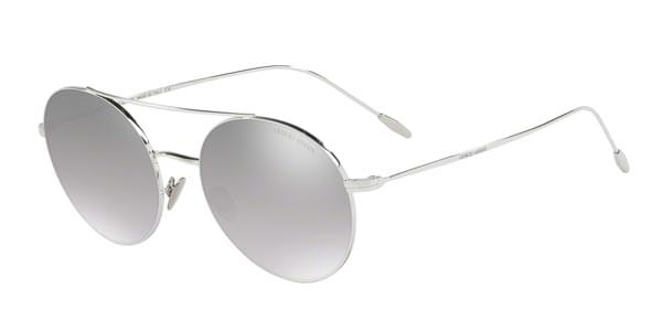 Giorgio Armani AR6050 30156V Sunglasses in Silver | SmartBuyGlasses USA
