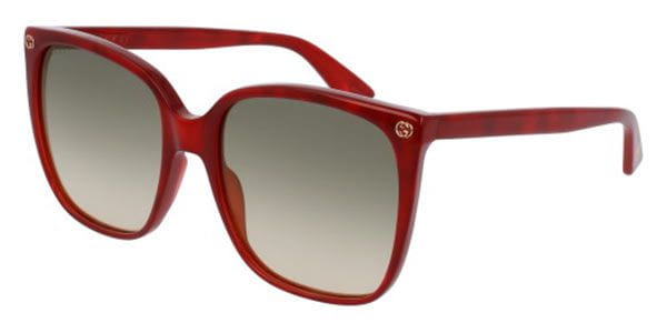 red gucci glasses