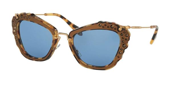 Miu Miu MU04QS DHF0A2 Sunglasses in Brown | SmartBuyGlasses USA