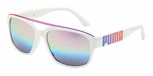 Puma PU0013S 003 Sunglasses White 